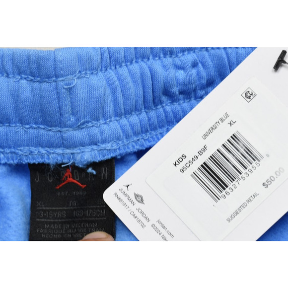NEW Nike Air Jordan Youth Sz XL University Blue Jogger Sweatpants 95C549-B9F NWT - Picture 3 of 8